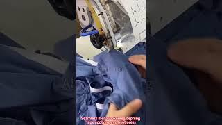How to make seamless men's boxer leg opening with hot melt adhesive films and heat press machine?