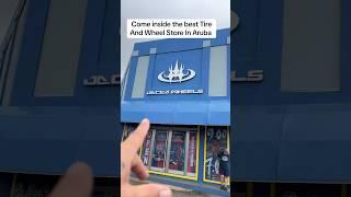 Come inside the best Tire And Wheel Store in Aruba #tires #Wheels #aruba