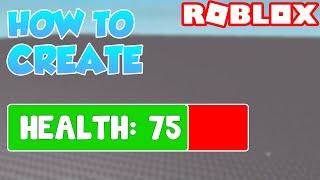 How to create a HEALTH BAR GUI IN ROBLOX STUDIO 2020!