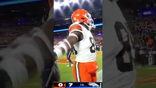 Browns TE #85 David Njoku TD8yds.