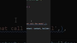 How to show a modal in Flutter?