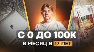 Как БЕЗ ТЕМОК заработать 100к за месяц в интернете? Мой путь в заработке и миллион в 17 лет