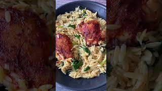 Easy One Pot Creamy Chicken and Orzo