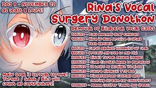 【RINA LUCSPER VOCAL SURGERY DONOTHON】Lets catch up on things!!!【Day 9】