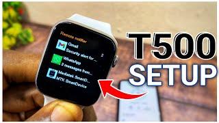 How To Set Up T500 Smart Watch To iPhone (Whatsapp, Temp, Time Settings)