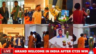 LIVE : Team India Arrival After Champions Trophy |Team India Grand Welcome at airport after CT25 Win