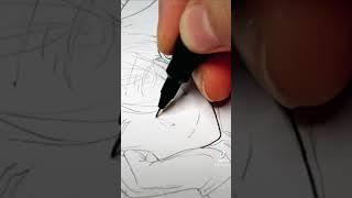 Drawing Noé Archiviste!  Part 1: #inking #shorts art tiktok storytime (audio by itsheidiwong)