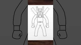 HOW TO DRAW TITAN SPEAKERMAN FROM SKIBIDI TOILET