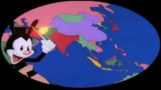 Yakko’s World but the world is shaped like the Earth 