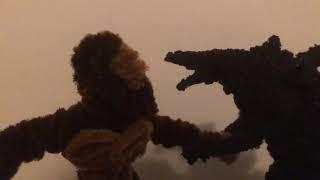 Godzilla vs Kong stop motion(GOOD BASS BOOST)