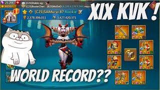 XIX Takes the KvK WORLD RECORD!!! 35B Points!!! -  Lords mobile