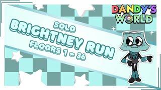 BRIGHTNEY SOLO RUN !!! | FLOOR 30+ | DANDY'S WORLD |