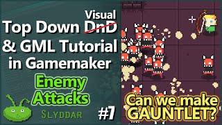 Top Down Tutorial in Gamemaker #7 Enemy Attacks