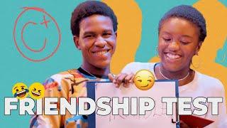 Jeiel Damina and Emmanuel Esiet take a Friendship Test