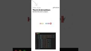 Text Animation using html and css | @AIWithShuaib