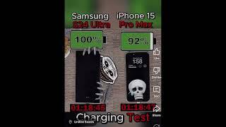 Samsung S24 Ultra vs iPhone 15 Pro max Charging Test