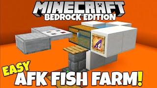 Minecraft Bedrock: FAST WORKING AFK Fish Farm Tutorial! MCPE Xbox PC PS5