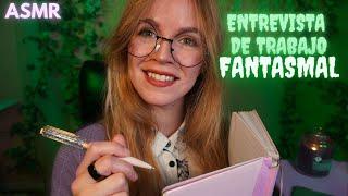 ASMR ENTREVISTA DE TRABAJO FANTASMAL beetlejuice asmr