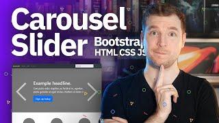 Carousel Slider Bootstrap 5 | Slider Carousel Tutorial