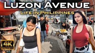 EXTREME HIDDEN DARK NARROW ALLEY in LUZON AVE. | WALK at QUEZON CITY METRO MANILA PHILIPPINES [4K]