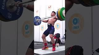 Li Dayin 150kg / 330lb Snatch Slow Motion! #weightlifting #olympicweightlifting #snatch #shorts