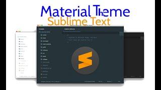 Material Theme Install Sublime Text | Sublime Text 4 Material Theme