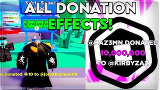 Every PLS DONATE Donation Effect! (Roblox)