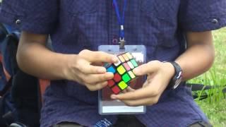 A 29 seconds Rubik's Cube solve from an aspiring Assamese cuber!