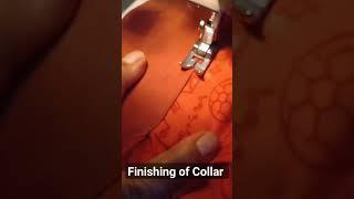 Finishing Stitch of Collar. SUBSCRIBE Home Tailoring by Kusum Sharma to Watch more Sewing Videos NOW