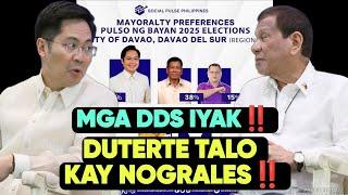 SIGAW NG  DAVAO PAGBABAGO‼️NOGRALES LAMANG KAY DUTERTE SA SURVEY SA PAGKA MAYOR NG DAVAO‼️