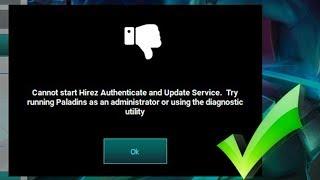 CORRIGINDO ERRO: CANNOT START HIREZ AUTHENTICATE AND UPDATE. (PALADINS E SMITE)