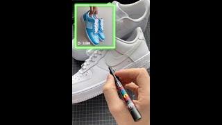 DIY: Custom Nike Air Force 1 TikTok Blue | Maxplore