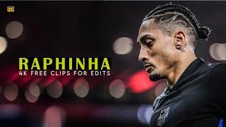 Raphinha 4K Clips For Edits 2025 • Free Scene Pack + Celebrations No Watermark 2160p | D74 Edits 2.0