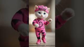 Tiny Cat Dance Happy Sunday #christiandance #religion #god #jesus #bible #cute #ai #DreamScreenAI