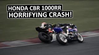 FATAL HIGHSPEED CRASH! Overtaking Goes Wrong, Honda CBR 1000RR vs Yamaha R1M