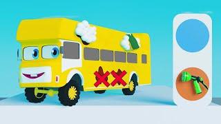 Yellow Bus | Wheels On The Bus Go Round n Round | Nursery Rhymes & Songs for Kids | Pilli Go