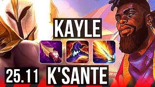 KAYLE vs K'SANTE (TOP) | 46k DMG, Legendary, 18/4/5 | EUNE Grandmaster | 25.11