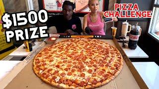 $1500 PRIZE PIZZA CHALLENGE at Big Mama's and Papas in Glendale, CA!! #RainaisCrazy