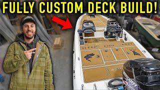 Restored Bass Boat Gets A Custom Deck MAKEOVER! (Pt.2)