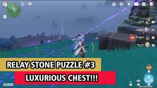 How to Solve Relay Stone Puzzle #3: near Tatarasuna + (Luxurious Chest) - Genshin Impact