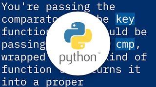 Using a comparator function to sort