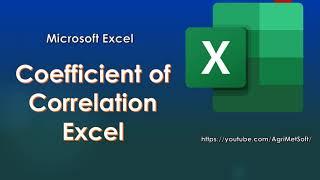 How to Calculate Coefficient of Correlation in Excel