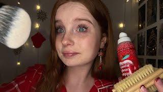 ASMR Girl Who’s Obsessed With You Gets You Ready For A Christmas Party 