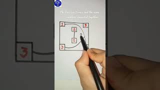 connect lines from 1 to 1, 2 to 2 and 3 to 3 to solve it!#math #tutor #youtube #learning #shorts