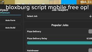 Bloxburg script mobile op auto farm auto build work on solara!