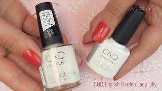 CND English Garden Lady Lilly классический, полупрозрачный сахарно белый