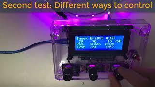 Arduino tests with WS2812 RGB LED strip