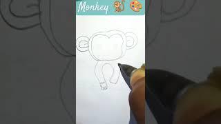 monkey //art training video #artandcraft #drawing #artscraft #girldrawing #art shorts video