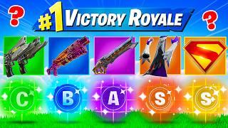 HERO Rank = Weapon RARITY Challenge! (Fortnite)