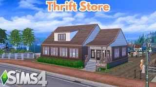 Thrifted Trends & Tasty Tea: Sims 4 Build (no cc)